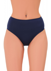 Lacivert Mikro Tek Slip Bikini Altı Düz Renk Basic