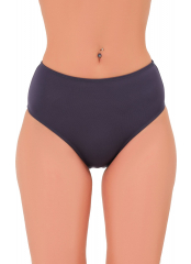 Antrasit Mikro Tek Slip Bikini Altı Düz Renk Basic