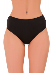 Siyah Mikro Tek Slip Bikini Altı Düz Renk Basic