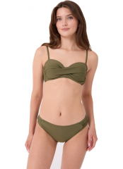 Haki Dönmeli Düz Bikini