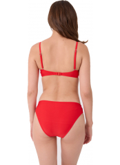 Kırmızı Dönmeli Düz Bikini