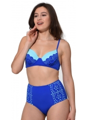 Saks Lazer Kesimli Sütyen Kaplı Modelli Bikini