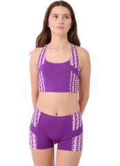 Mor Garnili Badili Yüzücü Bikini