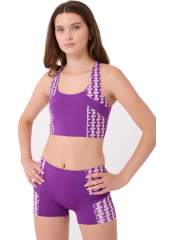 Mor Garnili Badili Yüzücü Bikini