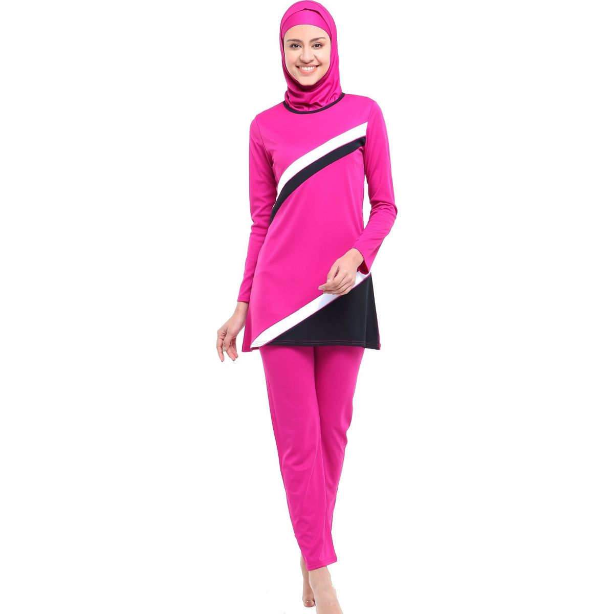 Argisa 7013 Long Sleeved Baggy The Tights Plus Size Full Hijab swimwear 46-52 Muslim Hijab Islamic Swimsuit Burkini Turkey Full Cover swim